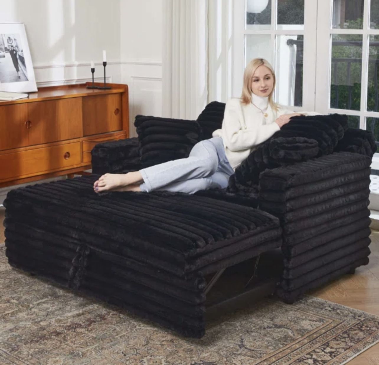 Corduroy Pull Out Sofa