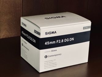 Sigma 45mm f/2.8 DG Contemporary Lens (Sony E, Black)