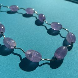 Vintage silver and amethyst designer necklace *$5 FLAT FEE US SHIPPING*