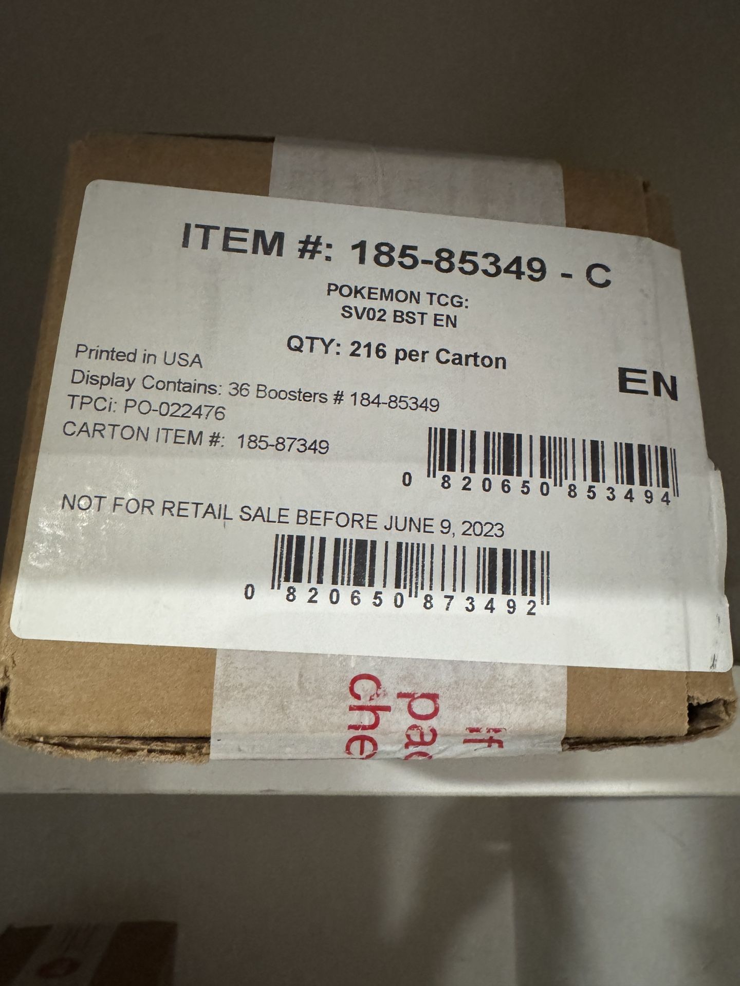 Pokemon Paldea Evolved Booster Box Case