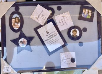 New Fabric magnetic photo bulletin board