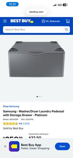 Samsung washer/dryer pedestal