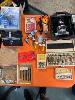 Mixed Woodworking & Drill Tool Lot