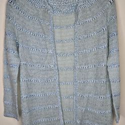 Friendly Women's Handmade Loom Sweater Cardigan Size S 