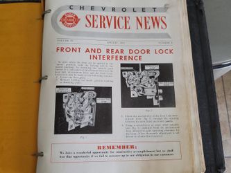 Chevrolet Service News Various Volumes From December 1947 - August 1953
