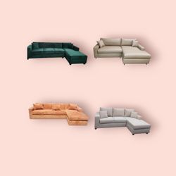 Brand NEW SECTIONAL CHAISE Lounge Sofas COUCHES 