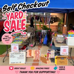 🌸 SELF-CHECKOUT YARD SALE! 🌸