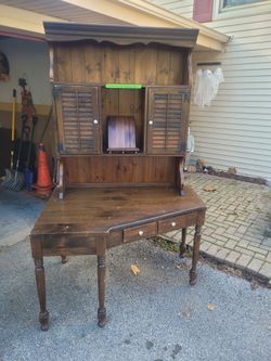 Ethan allen stayed desk 1970s era