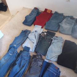 35 Jeans Pants Men Women Mix Size Good Brand Like VeryGood All For $150