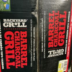 Backyard Grill Barrel Charcoal Grill