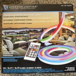 Outdoor lights brand new inbox, remote controlled by Costco