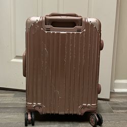 Metal carry on suitcase