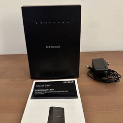 NETGEAR NIGHTHAWK' X6S AC3000 Tri-Band Mesh WiFi Extender 3Gbps Coverage 2500 sq.ft. and 50 Devices