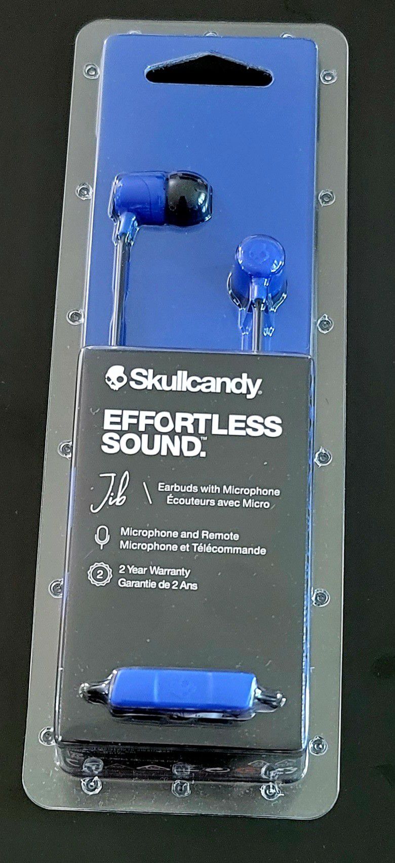 Awesome SKULLCANDY Cobalt Blue Earbuds Brand New In Package Ships FREE