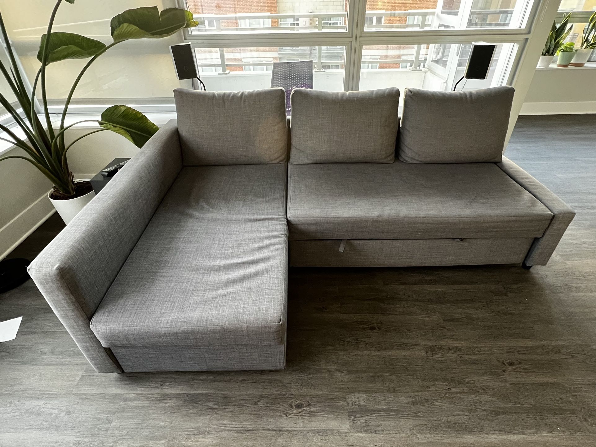 Ikea sectional pull out couch / sofa