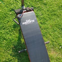 relife re life incline weight bench situp sit up yoga crunch core resistance weight training bands