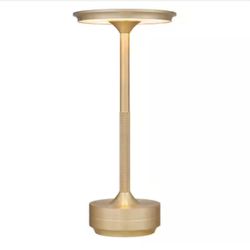 DSI LIGHTING 11.25 in. Bronze Gold Cordless Rechargeable LED Indoor/Outdoor Table Lamp