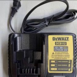 Dewalt GENUINE DCB112 12V-20V MAX Lithium Battery Charger,For Drill,Saw 20 volt