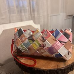 Vintage Purse Made From cycle recycle