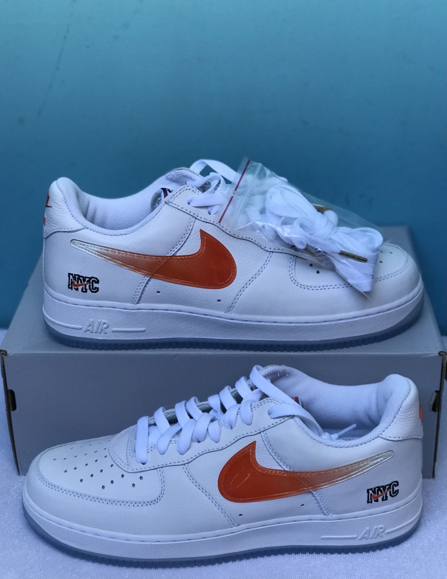 KITH X AIR FORCE 1 “NYC- WHITE” SIZE US 10.5
