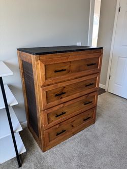 Dresser- 4 drawer Handmade Rustic Industrial dresser
