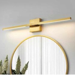 0179: New Gold Bathroom Vanity Light Fixtures - 30 inch Rotatable Modern LED Vanity Lights for Bathroom with 3500K Warm Light Brushed Bathroom Wall Sc