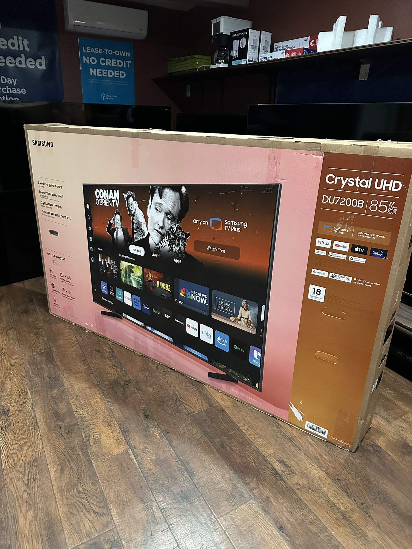 85” Samsung Crystal 4K Smart Tv LED