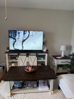 Kirkland's Jackson Wood Farmhouse Living Room Furniture SET 3-Piece