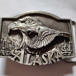 Eagle Pewter Belt Buckle 