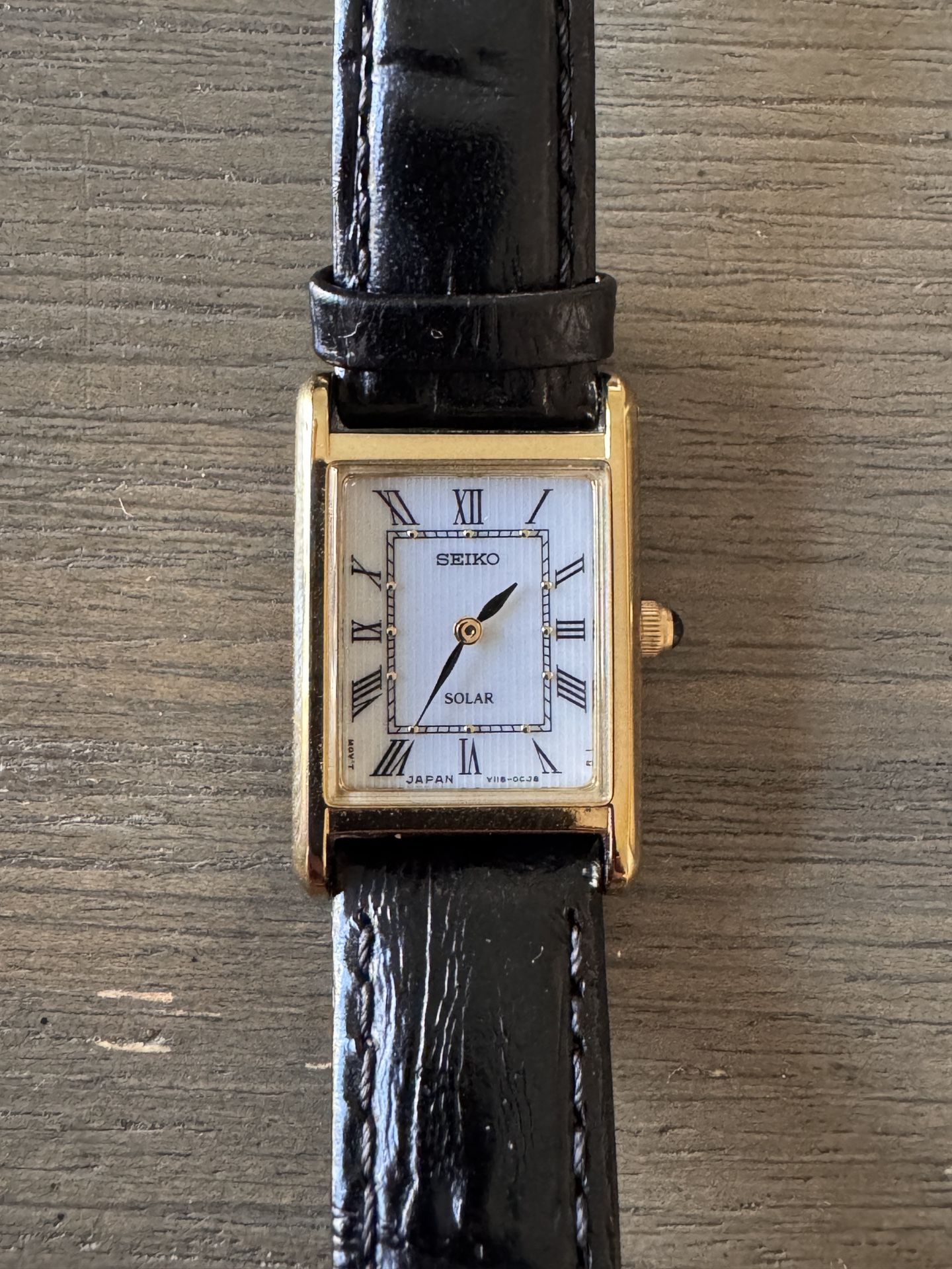 Seiko Solar Tank Watch SUP250