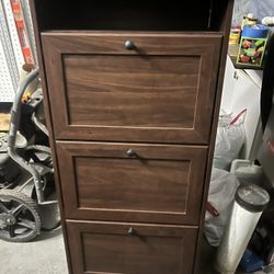 3 drawer shoe rack