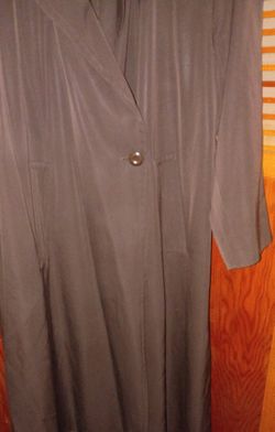 LINDA ALLARD ELLEN TRACY 100%WOOL TRENCH COAT (14)