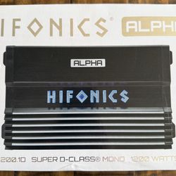 Bass Amp New In Box - Never Used- Hifonics A120.1D- 1200 Watt