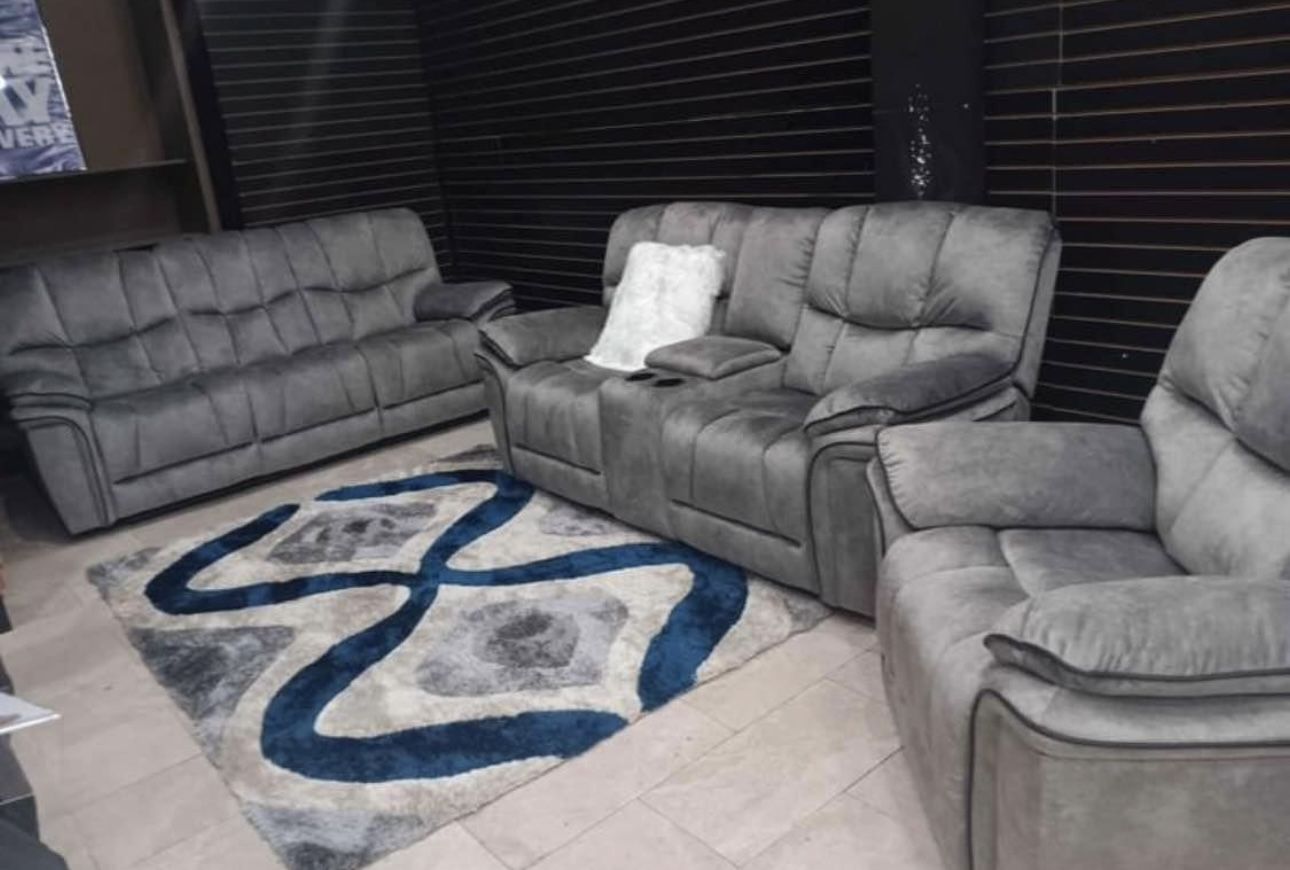 Barcelona, Two Piece Sofa Loveseat Reclining Set $1099 With Easy Finance