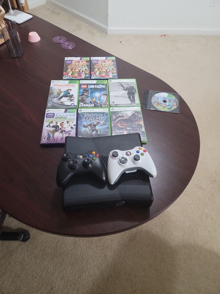 Xbox 360 With 9 Games