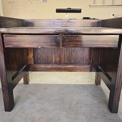 Wood Desk and Chair