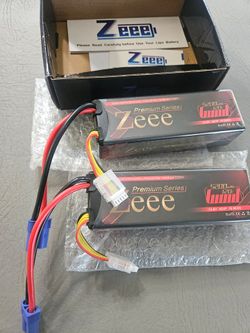 Brand New In Box 2 Pack 14.8V 120C 4S Lipo Battery 5200mAh EC5 LCG for RC Car Truck Racing Model