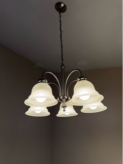Brassed Nickel Chandelier