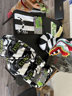 Beetlejuice blanket curtain popcorn bucket plush sandworm
