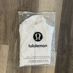White and Gold Lululemon Define Jacket Size 6 Brand New