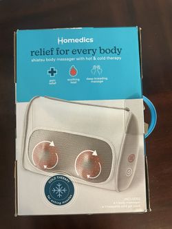 Homedics Shiatsu Body Massager – New with Hot & Cold Therapy