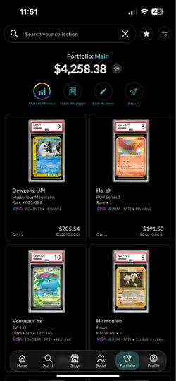 Fanatics Pokémon slabs lot