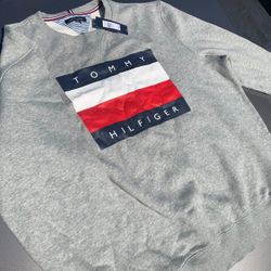 Grey Long Sleeve Tommy Hilfiger Shirt