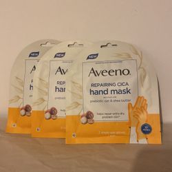 3 Aveeno Hand Masks. 