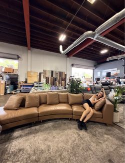 New Moran Real Leather sectional sofa 3-piece