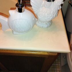 2 Ceramic Soap Dispenser $7.50 Each Pickup Only Cash 