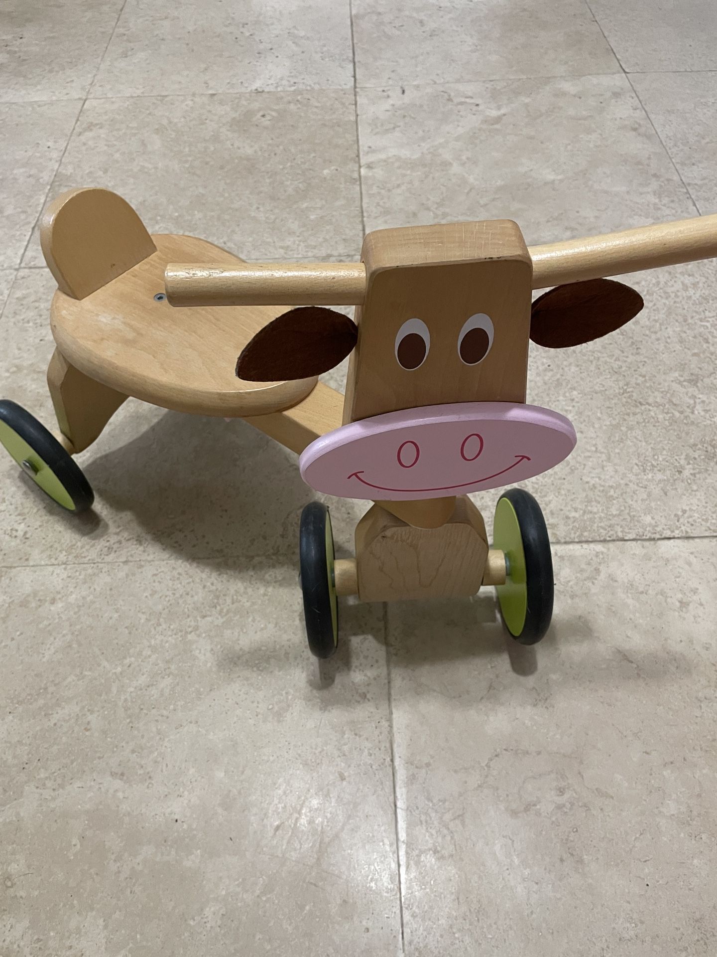 4 Wheel walker Cow Marie Beech Wood