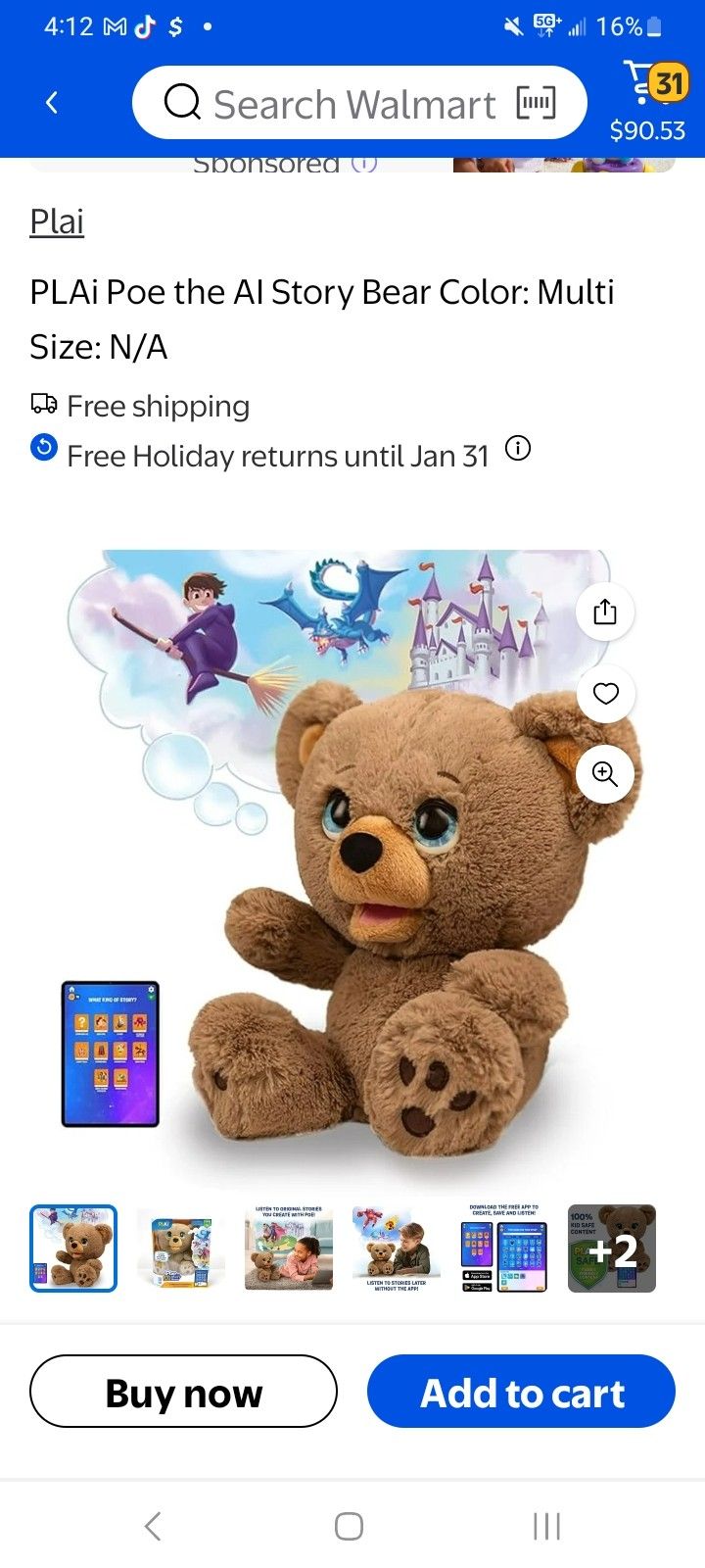 Storytelling Ai Bear 30$