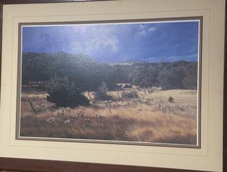 Framed Rural Landscape Art Print