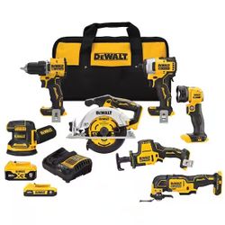 DEWALT 7-Tool Combo Kit with 2.0 Ah Battery, 5.0 Ah Battery and Charger   Brand New!!! Nuevo!! In the box   Pick Up Ray and 
